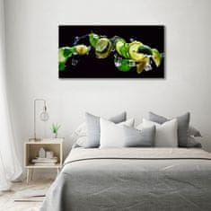 Wallmuralia Foto-obrah sklo tvrzené Limetka a citron 120x60 cm 4 úchytky