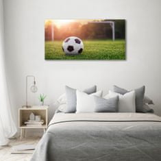 Wallmuralia Foto-obraz fotografie na skle Fotbal 120x60 cm 2 úchytky