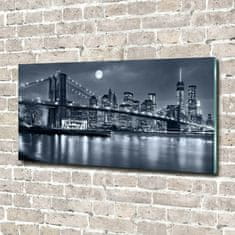 Wallmuralia Foto-obrah sklo tvrzené Manhattan New York 140x70 cm 2 úchytky