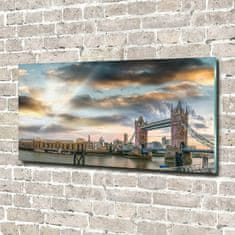 Wallmuralia Fotoobraz na skle Tower bridge Londýn 100x50 cm 2 úchytky