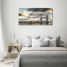 Wallmuralia Fotoobraz na skle Tower bridge Londýn 100x50 cm 2 úchytky