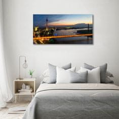 Wallmuralia Foto-obrah sklo tvrzené Dusseldorf Německo 100x50 cm 2 úchytky