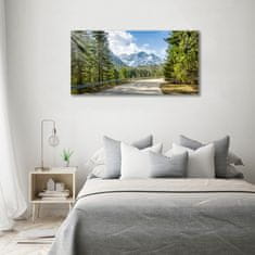 Wallmuralia Foto obraz fotografie na skle Cesta Tatry 100x50 cm 4 úchytky