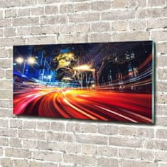 Wallmuralia Moderní foto obraz na stěnu Rychlost ve město 140x70 cm 4 úchytky