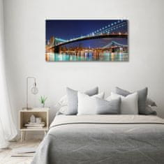 Wallmuralia Foto obraz skleněný horizontální Manhattan New York 120x60 cm 4 úchytky