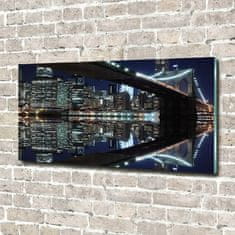 Wallmuralia Foto-obrah sklo tvrzené Brooklynský most 120x60 cm 4 úchytky