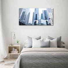 Wallmuralia Foto obraz skleněný horizontální Mrakodrap 100x50 cm 4 úchytky