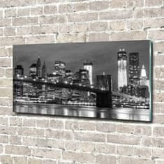 Wallmuralia Foto obraz fotografie na skle Manhattan New York 100x50 cm 2 úchytky