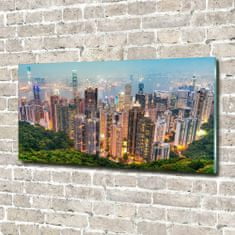 Wallmuralia Foto obraz skleněný horizontální Hongkong 120x60 cm 2 úchytky