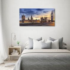 Wallmuralia Foto obraz skleněný horizontální Big Ben Londýn 120x60 cm 2 úchytky