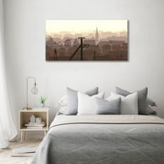 Wallmuralia Foto obraz skleněný horizontální Město linie 100x50 cm 4 úchytky