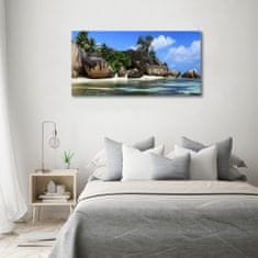 Wallmuralia Fotoobraz na skle Seychely panorama 100x50 cm 4 úchytky