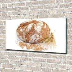 Wallmuralia Foto obraz skleněný horizontální Chléb a pšenice 120x60 cm 4 úchytky