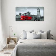 Wallmuralia Foto-obraz fotografie na skle Londýnský autobus 100x50 cm 4 úchytky