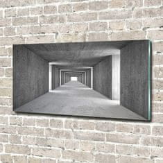 Wallmuralia Foto obraz fotografie na skle Betonový tunel 100x50 cm 2 úchytky