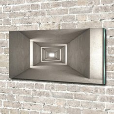 Wallmuralia Foto obraz skleněný horizontální Betonový tunel 140x70 cm 4 úchytky