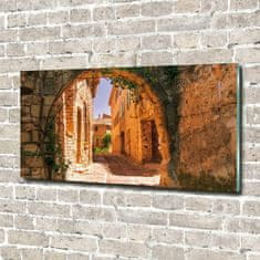 Wallmuralia Fotoobraz na skle Okouzlující ulička 120x60 cm 2 úchytky