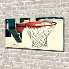 Wallmuralia Foto-obraz fotografie na skle Basketbal 120x60 cm 2 úchytky