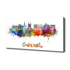 Wallmuralia Foto-obraz canvas na rámu Barevný Gdaňsk 100x50 cm