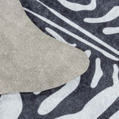 Ayyildiz Kusový koberec Etosha 4111 black (tvar kožešiny) 100x135 tvar kožešiny