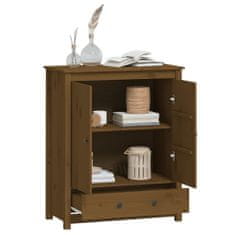 Vidaxl Skříň highboard medově hnědá 83x41,5x100 cm masivní borovice