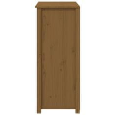 Vidaxl Skříň highboard medově hnědá 83x41,5x100 cm masivní borovice