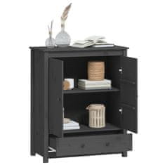 Vidaxl Skříň highboard šedá 83 x 41,5 x 100 cm masivní borové dřevo