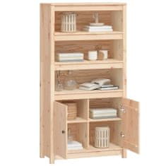 Greatstore Skříň highboard 80 x 35 x 154 cm masivní borové dřevo