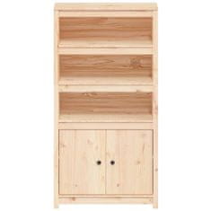 Greatstore Skříň highboard 80 x 35 x 154 cm masivní borové dřevo