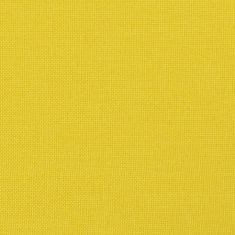 Greatstore 3dílná sedací souprava s polštáři světle žlutá textil