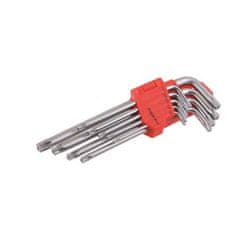 Euronářadí Klíče torx SET T10 - T50 9 ks, CrV PROFI