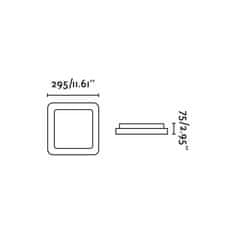 FARO Barcelona FARO IRIS 295 stropní svítidlo, šedá