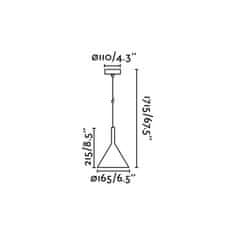 FARO Barcelona FARO PAM 165 závěsné svítidlo, bílá