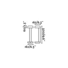 FARO Barcelona FARO GROW stojací lampa, tmavě šedá, h 50cm