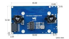 Waveshare Modul binokulární kamery pro Raspberry Pi CM4 s rozšiřujícím rozhraním