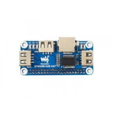 Waveshare Ethernetový modul / USB HUB HAT pro Raspberry Pi, 1x RJ45, 3x USB