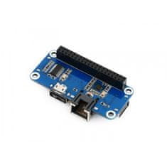 Waveshare Ethernetový modul / USB HUB HAT pro Raspberry Pi, 1x RJ45, 3x USB