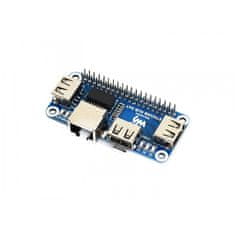 Waveshare Ethernetový modul / USB HUB HAT pro Raspberry Pi, 1x RJ45, 3x USB