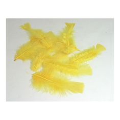 Goba Dekorace - Peříčka dekorační žlutá 7235001