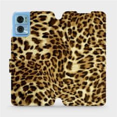 Mobiwear Flip pouzdro na mobil Motorola Moto E22 / E22i - VA33P Leopardí vzor