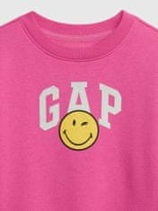 Gap Dětské mikinové šaty & Smiley 18-24M
