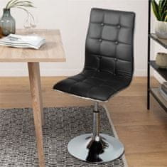 VERVELEY LEAF Sada 2 jídelních židlí, imitace šedé, moderní, D 42 x G 46,5 cm