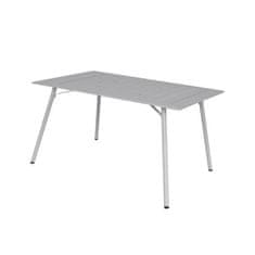 VERVELEY Obdélníkový zahradní stůl, 120 cm, ocel, šedá