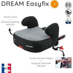 VERVELEY NANIA Dream Isofix Group 3 nízký podsedák, od 22 do 36 kg, šedý