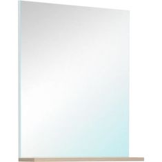 VERVELEY EKIPA Zrcadlo s poličkou, dub Jackson a bílý dekor, D 60 x D 14 x 70 cm, VERSO
