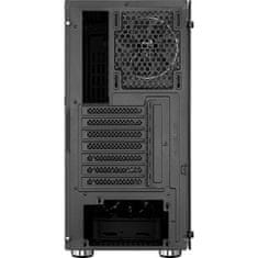 VERVELEY PC skříň, AEROCOOL, Zauron Saturn FRGB G V2, Skříň bez zdroje, Medium tower, formát ATX, černá (ACCM-PV23023.11)