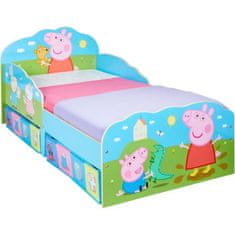 VERVELEY PEPPA PIG, Dětská postel s úložným prostorem 140 * 70 cm