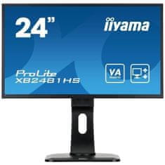 VERVELEY Obrazovka pro PC, IIYAMA ProLite XB2481HS-B1, 24 FHD, TN panel, 2ms, DVI-D / VGA / HDMI