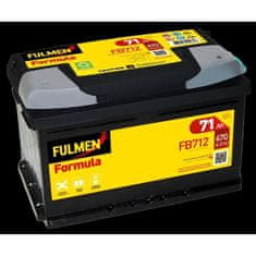 VERVELEY Autobaterie FULMEN FORMULA FB712 (+ vpravo) 12V 71AH 670A