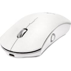 VERVELEY Bezdrátová myš, BLUESTORK, 5 tlačítek, 1000/1600 DPI, Windows a Mac, bílá